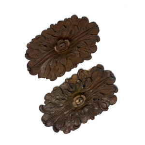 17th Century Handcarved Flowers